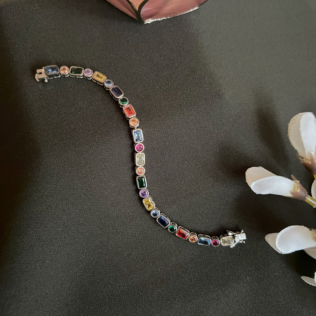 Bianca Multicoloured Tennis Bracelet