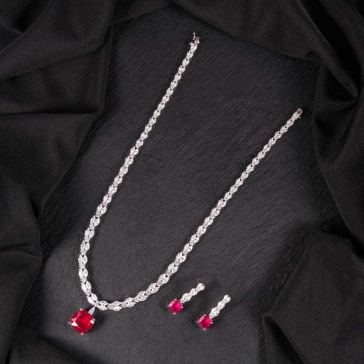 Opal Diamond Necklace Set