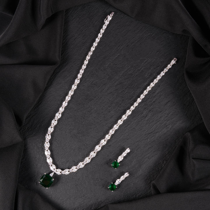 Opal Diamond Necklace Set