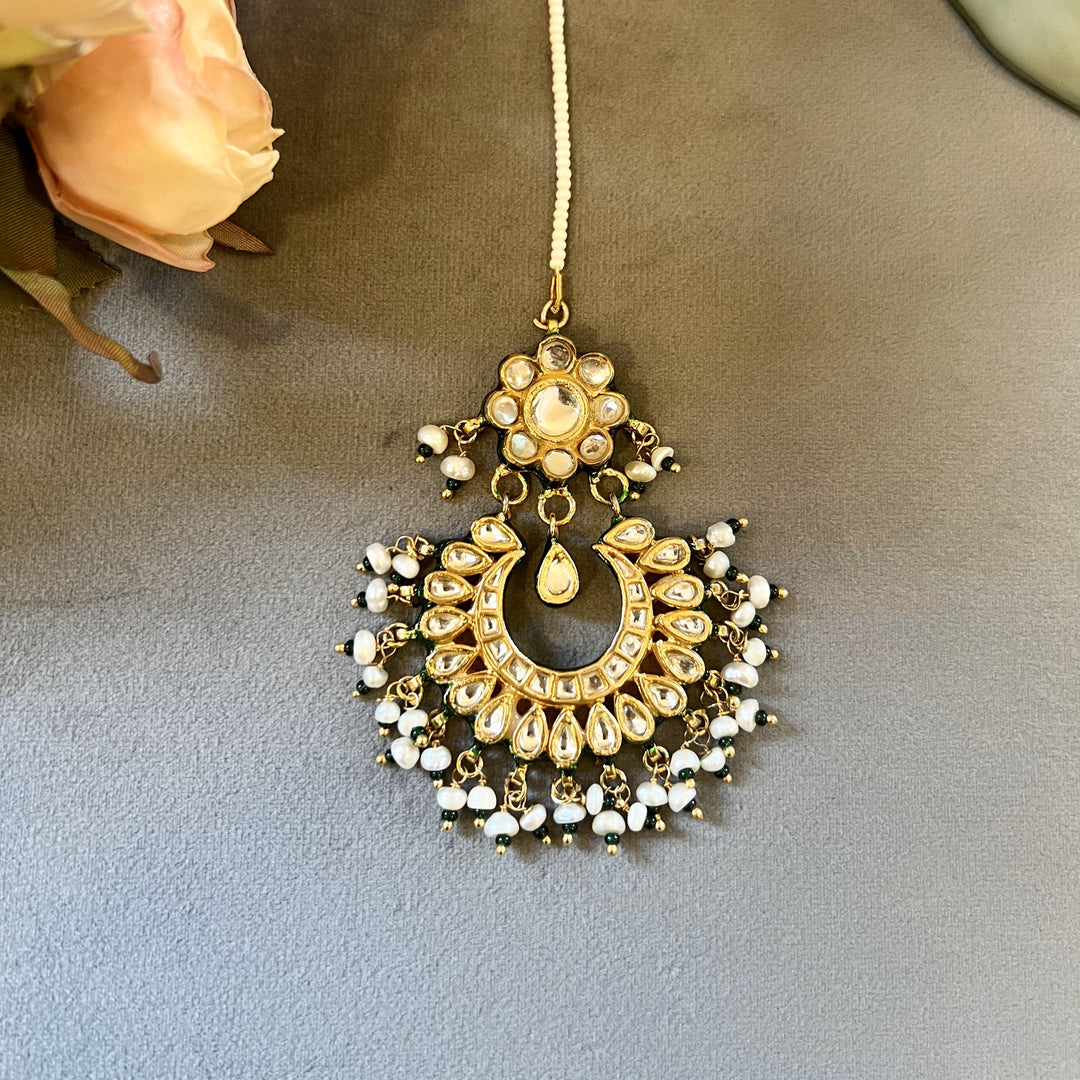 Kalki Pearl and Polki Mangtikka