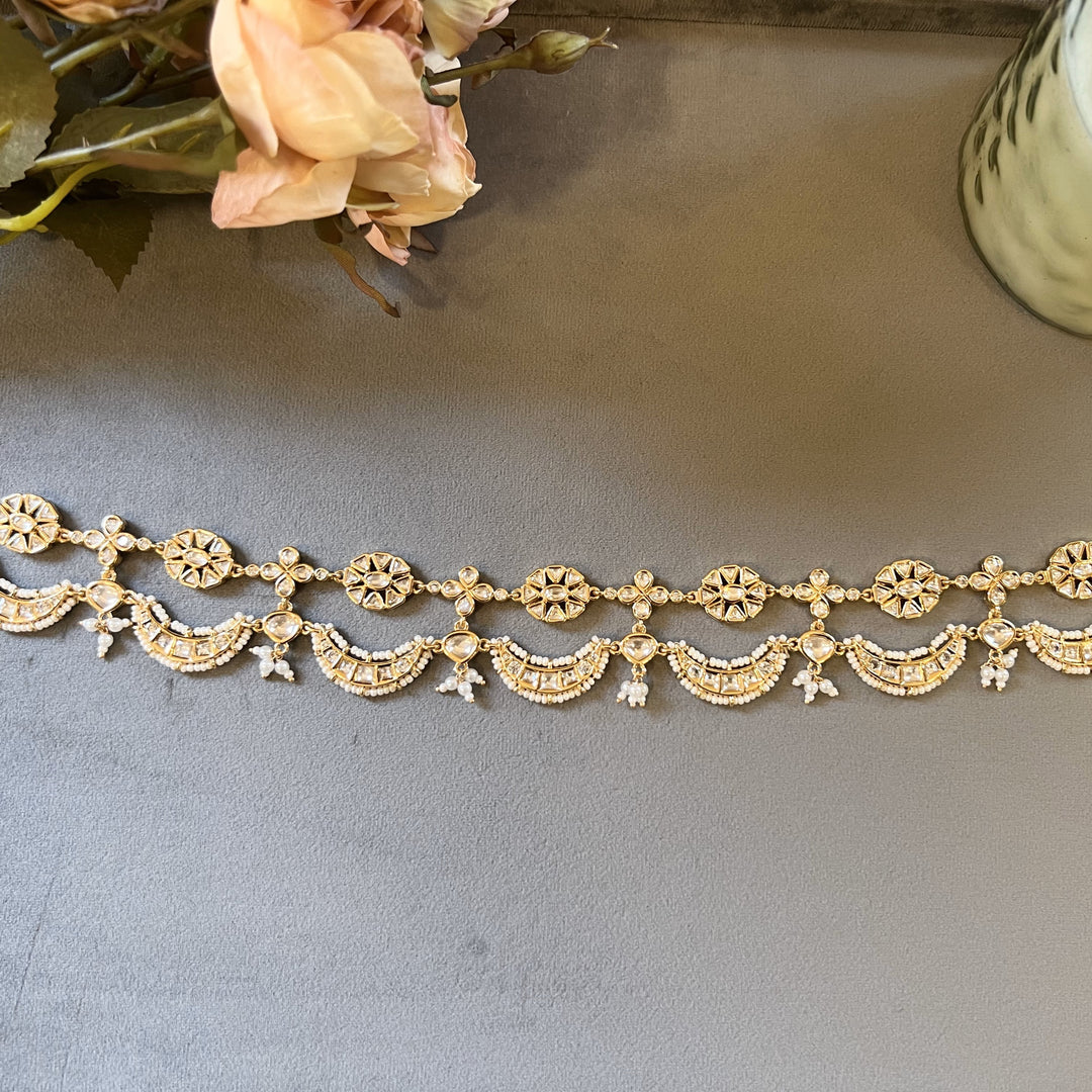 Misha Pearl and Polki Headband