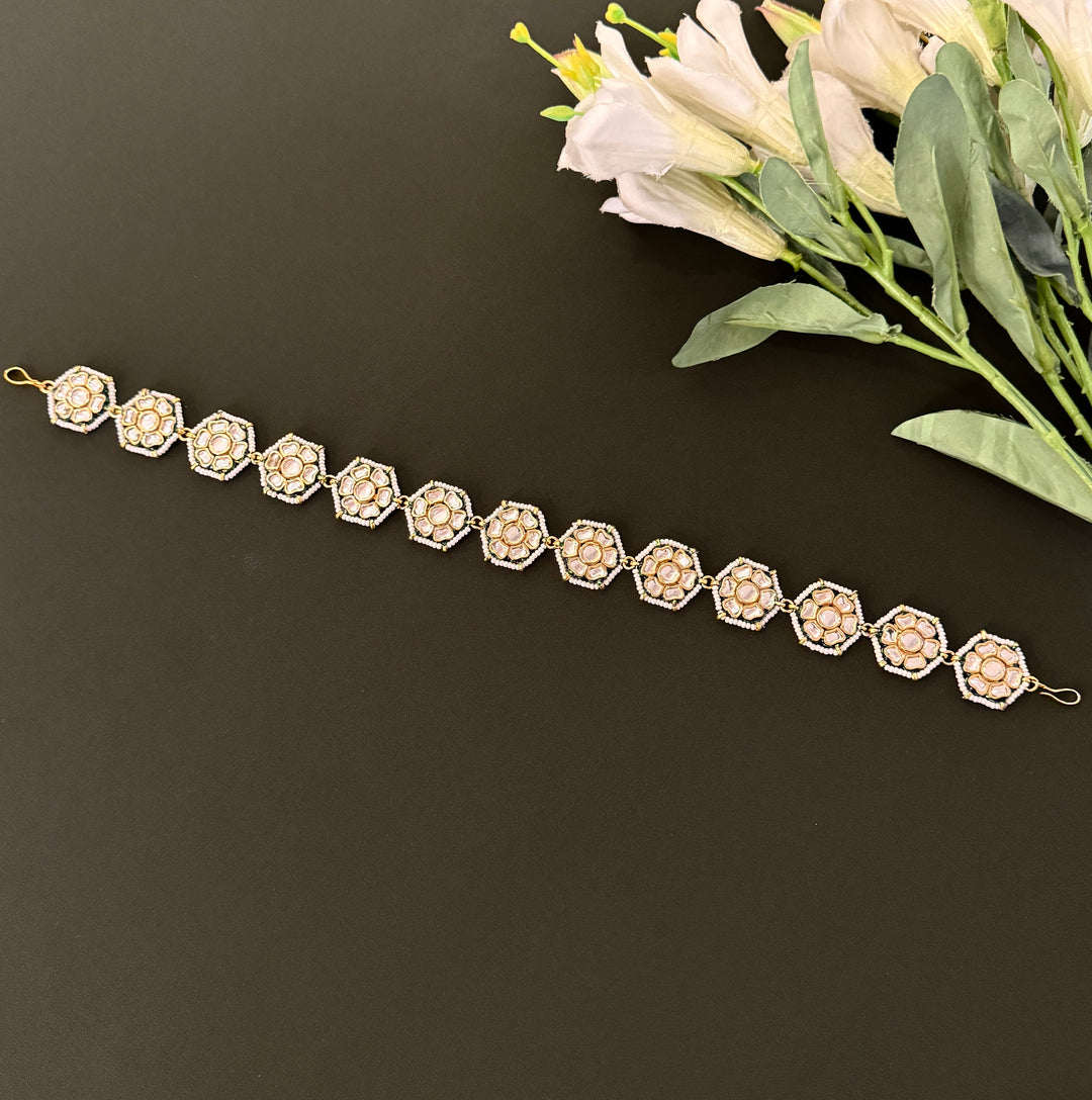 Trisha Pearl and Polki Headband