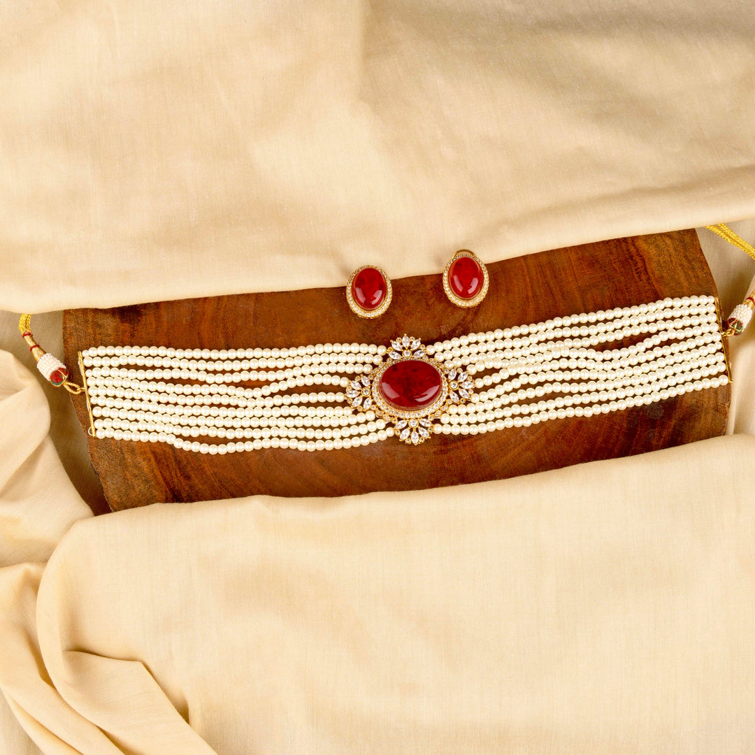 Aanya Pearl Choker Set