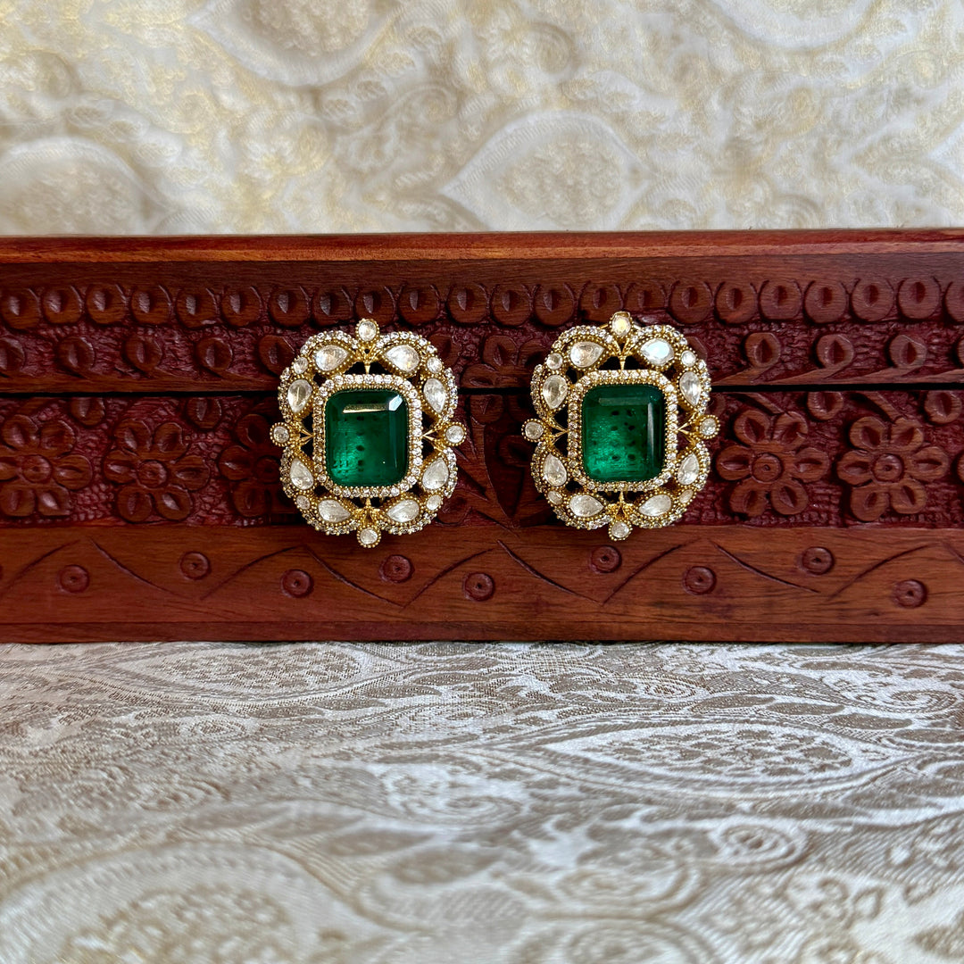 Akriti Polki Doublet Studs