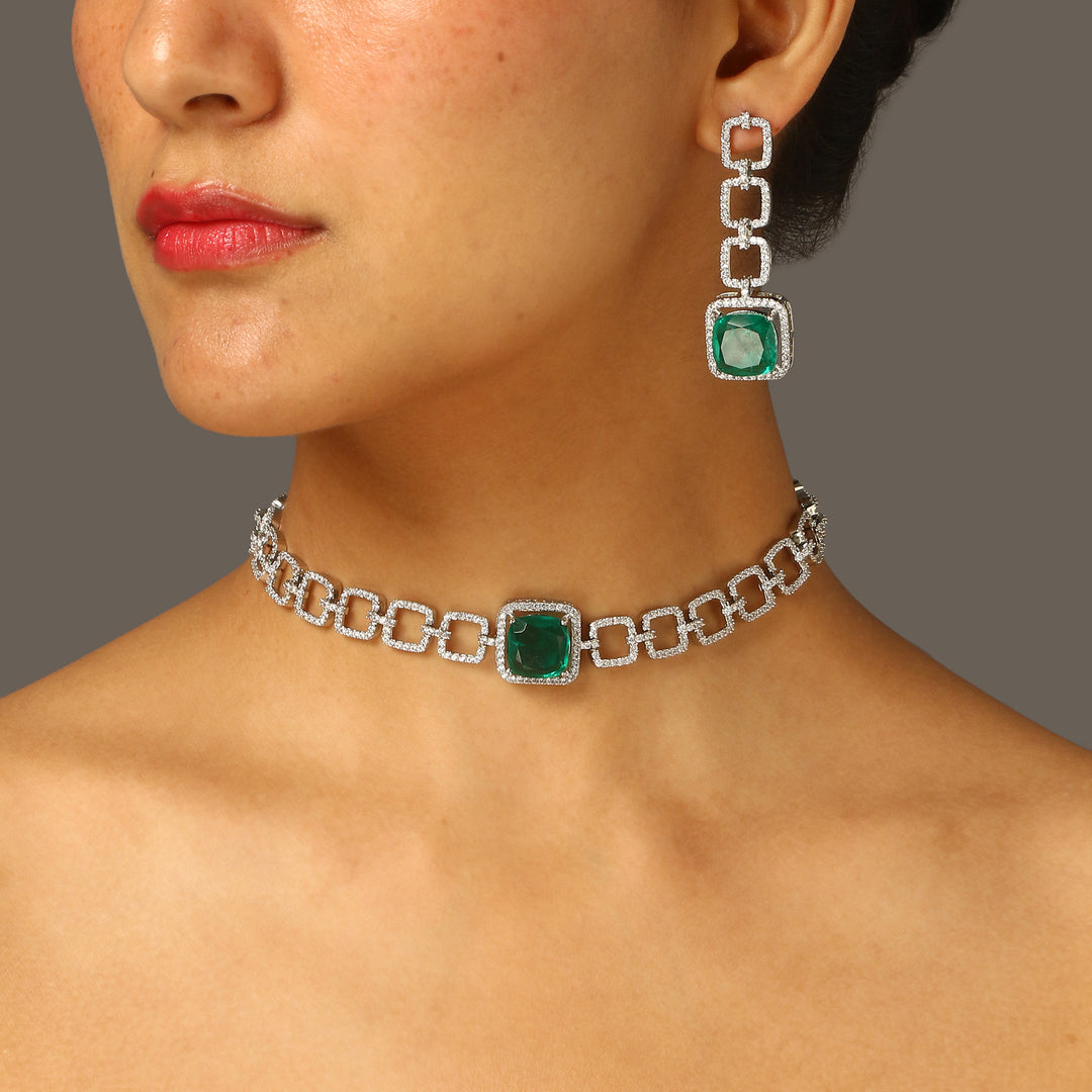 Contemporary Choker/Necklace Set