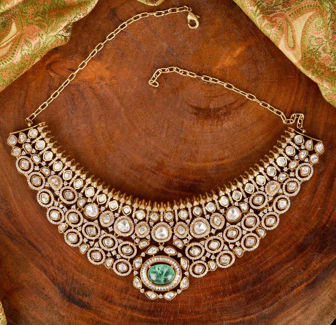 House of MISU in Pavani Polki Necklace Set