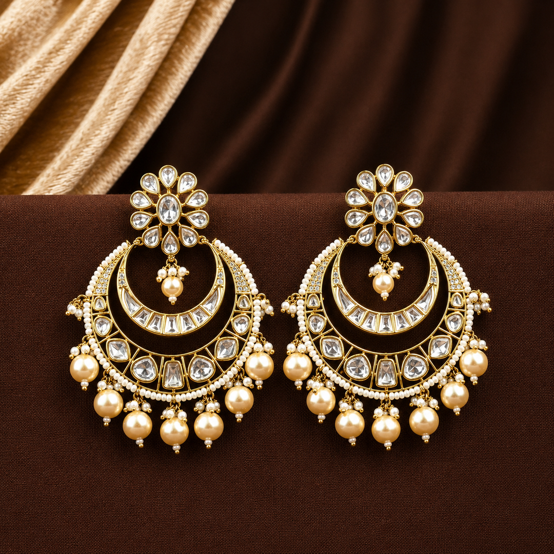 Akshita Polki and Pearl Chandbali