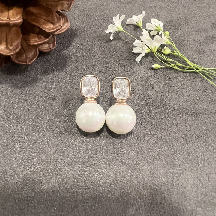 Ives Diamond and Pearl Studs