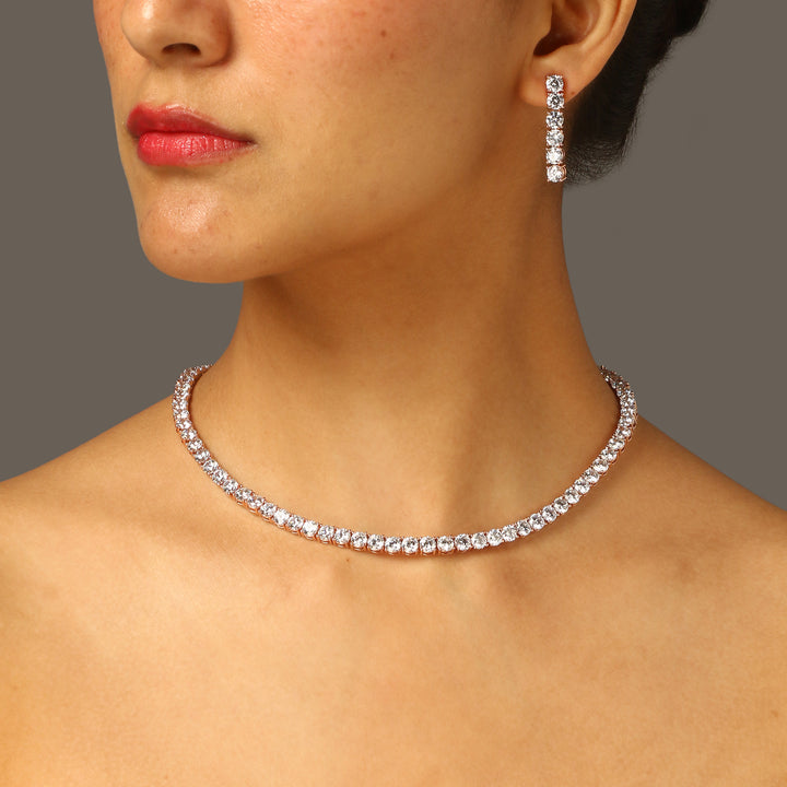 Elina Diamond Necklace Set