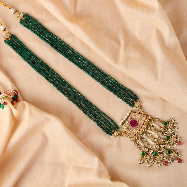 Aadriti Pearl And Polki Necklace Set