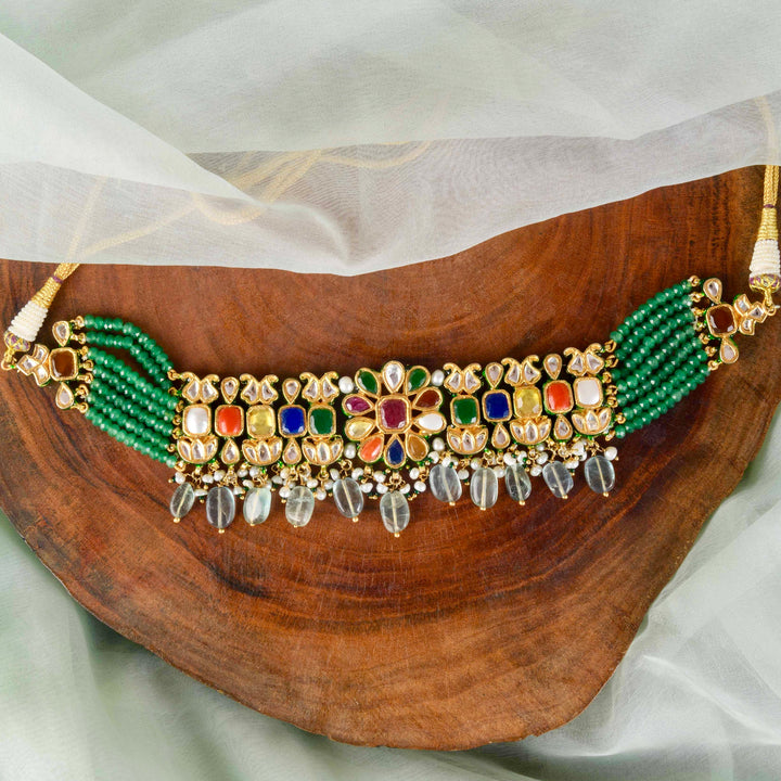 Ratmika Navratan Choker Set