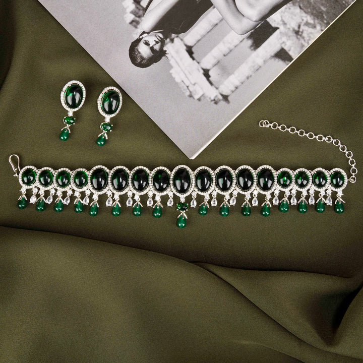 Chiselle Emerald Choker Set