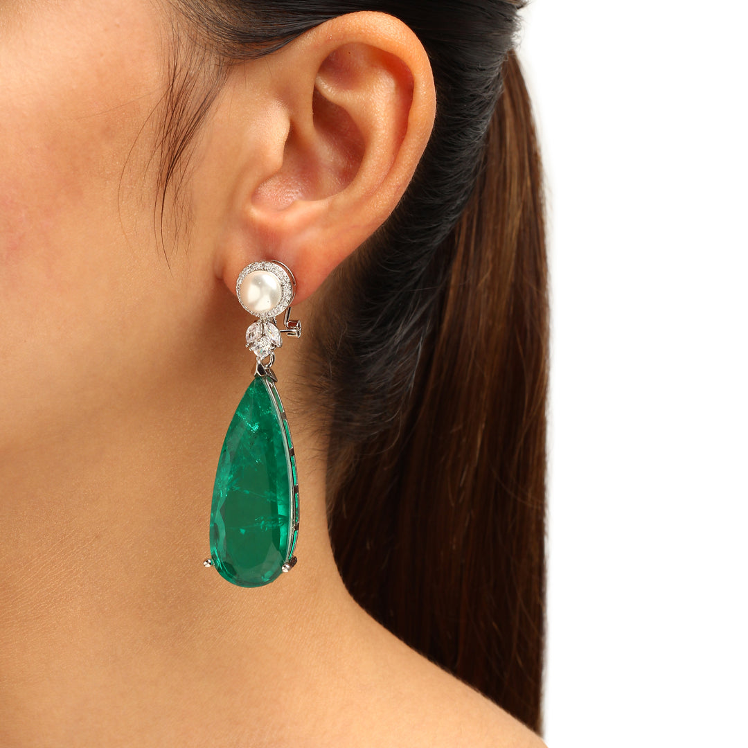 Alaiya Green Doublet Earrings