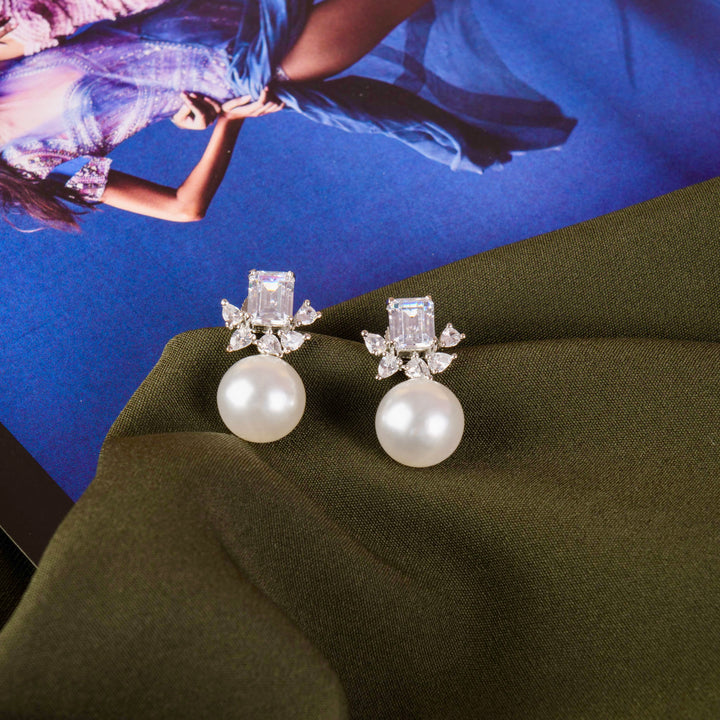 Delia Diamond And Pearl Studs