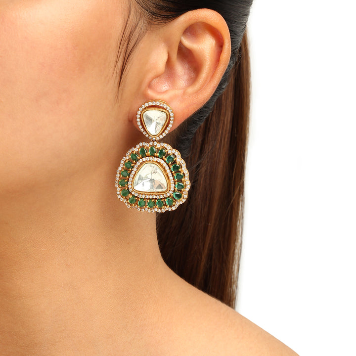 Smridhi Oberoi in Naira Polki Earrings