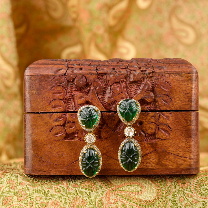 Kashvi Polki and Emerald Choker Set