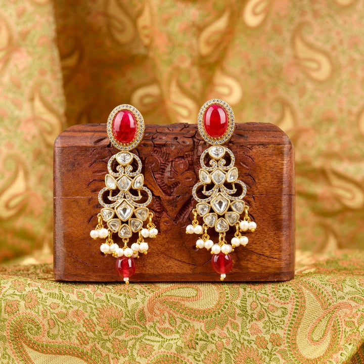 Tripti Pearl and Polki Necklace Set