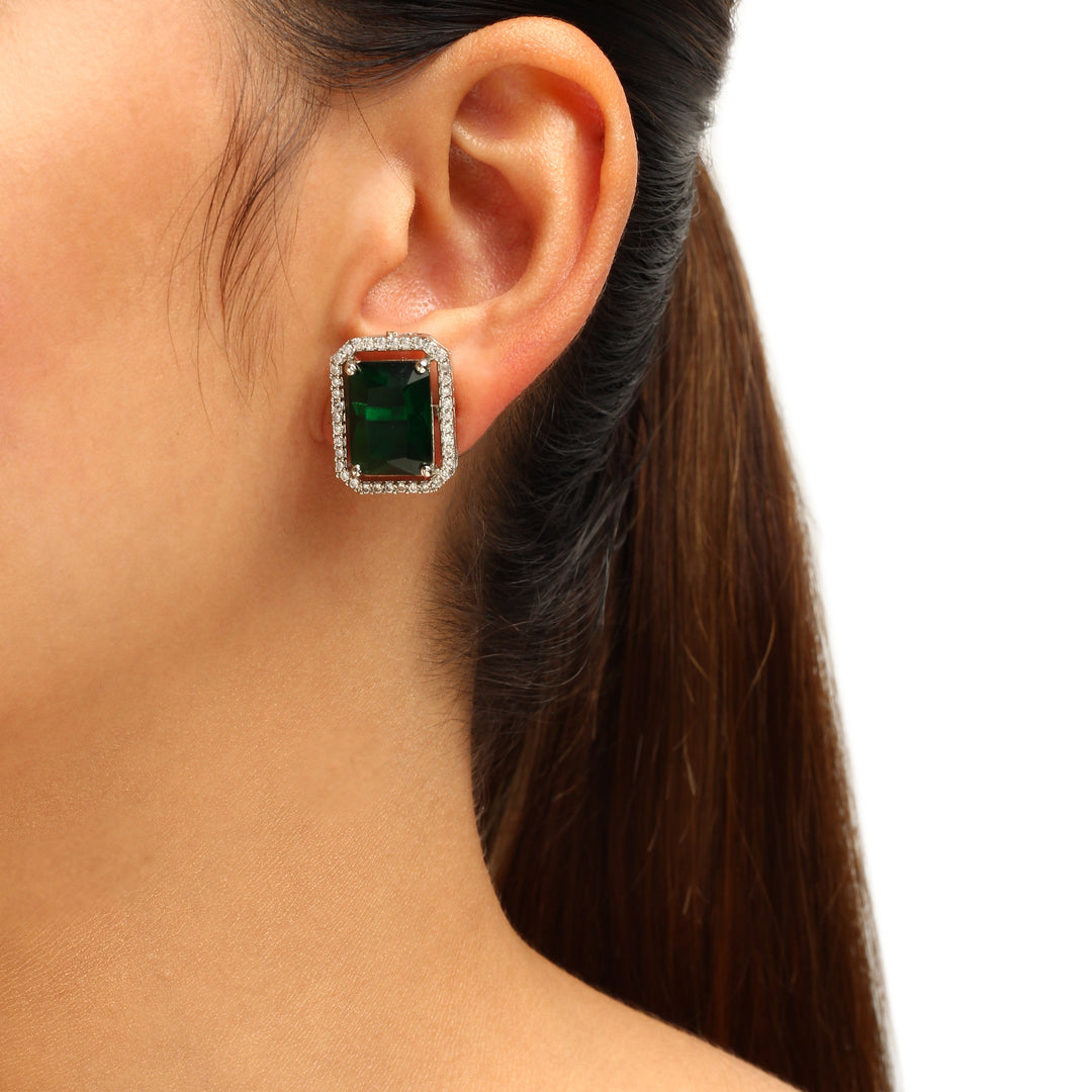 Kelly Emerald Studs