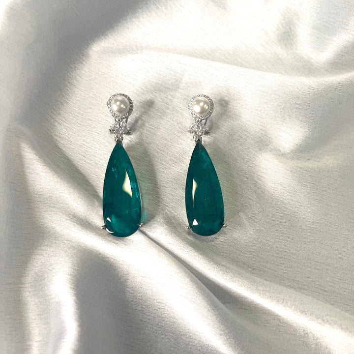 Alaiya Green Doublet Earrings