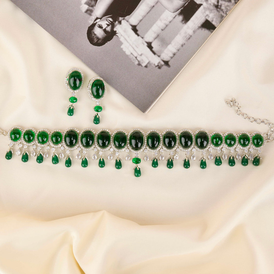 Chiselle Emerald Choker Set