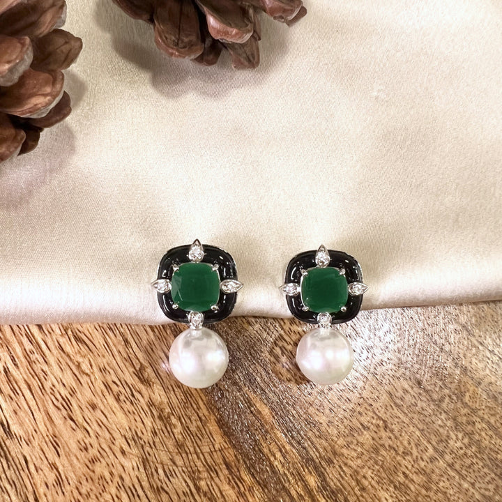 Calry Diamond and Pearl Studs