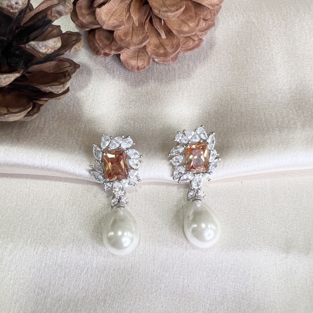 Jazlyn Diamond and Pearl Studs