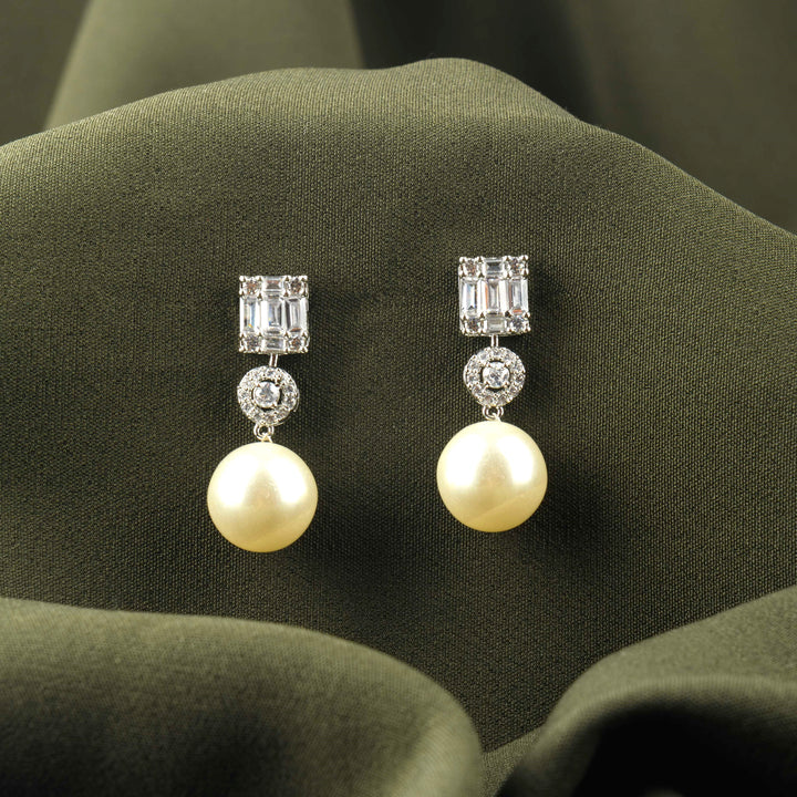 Maisie Diamond And Pearl Earrings