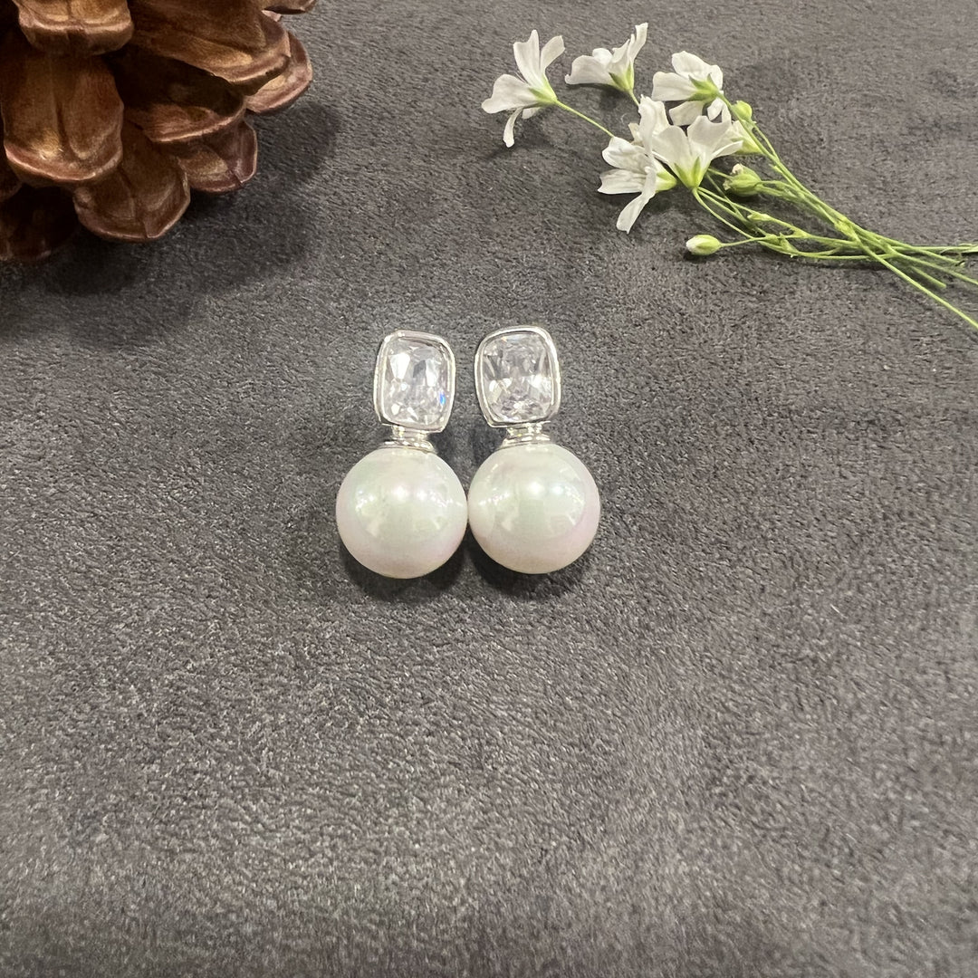 Ives Diamond and Pearl Studs