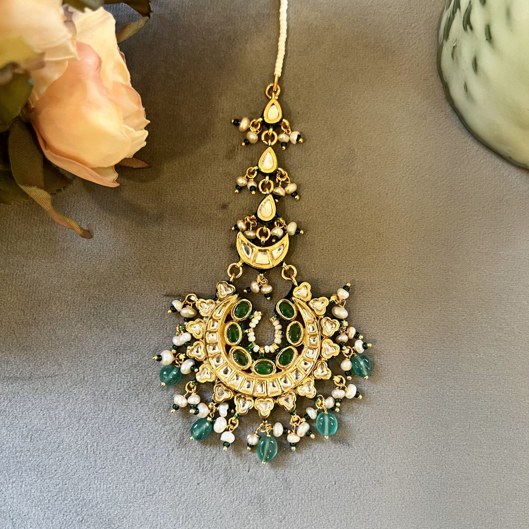 House of MISU in Suhana Emerald and Polki Mangtikka