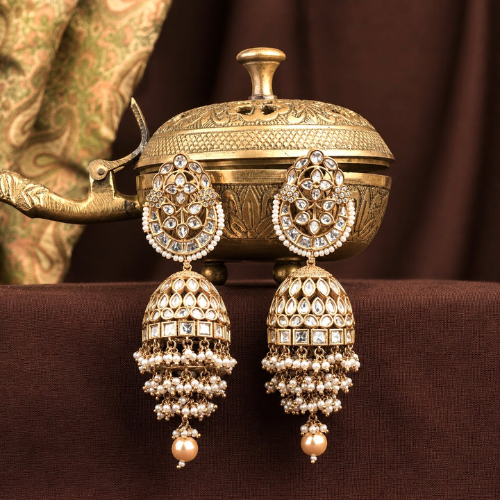 Aaisha Polki and Pearl Jhumkas