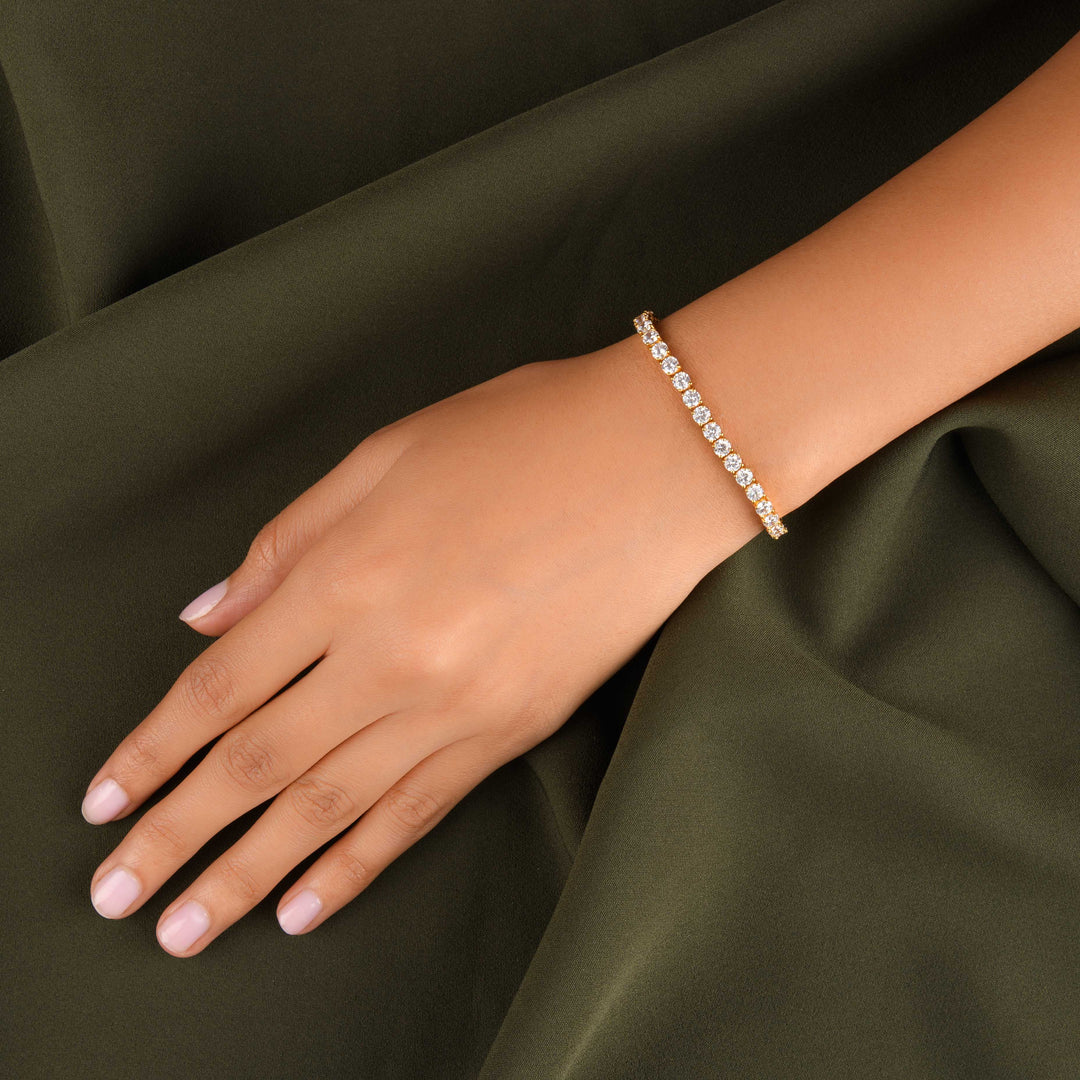 Classic Tennis Bracelet - Diamond size 4 mm