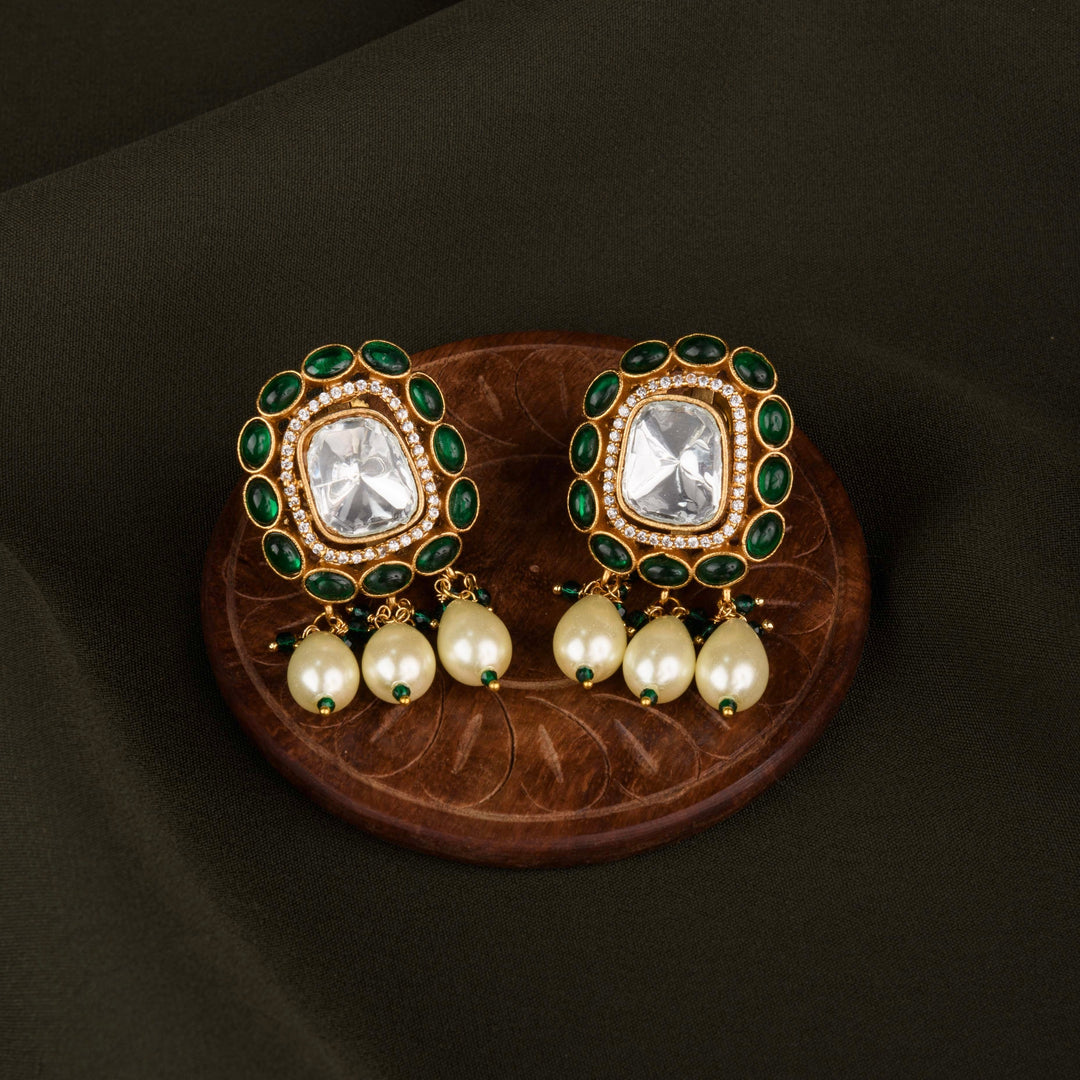 Aamisha Moissanite Polki Necklace Set