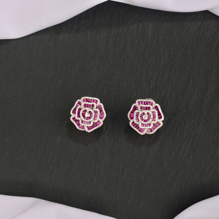 Rose Diamond Studs