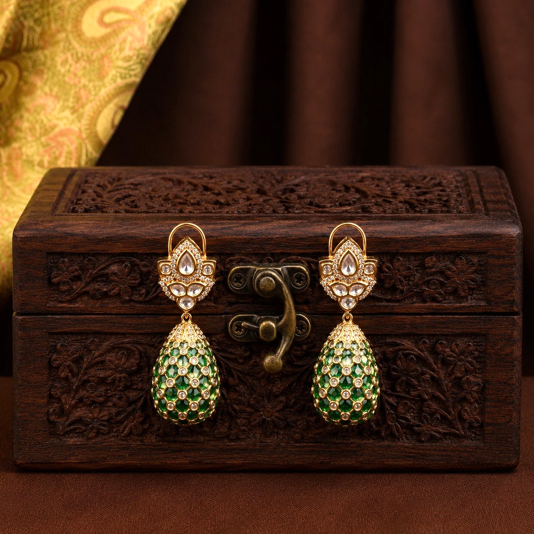 Kuhu Polki Earrings