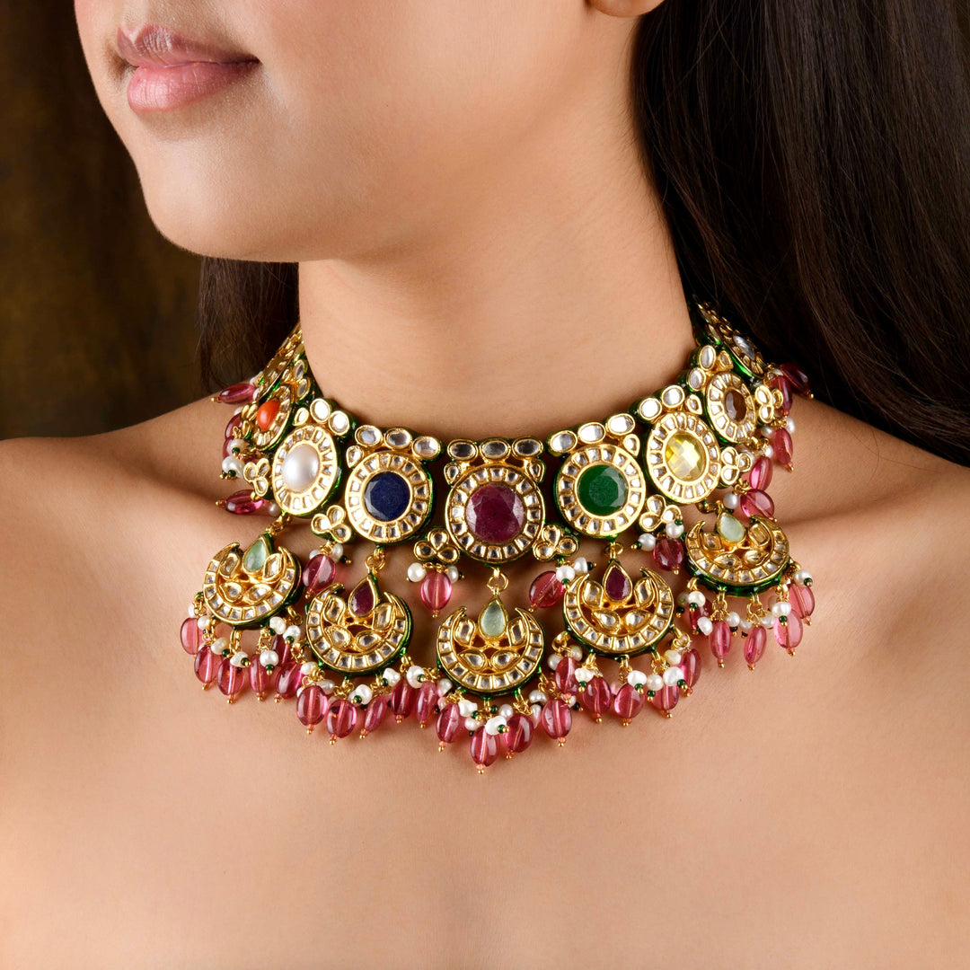 Devayani Navratan Choker Set