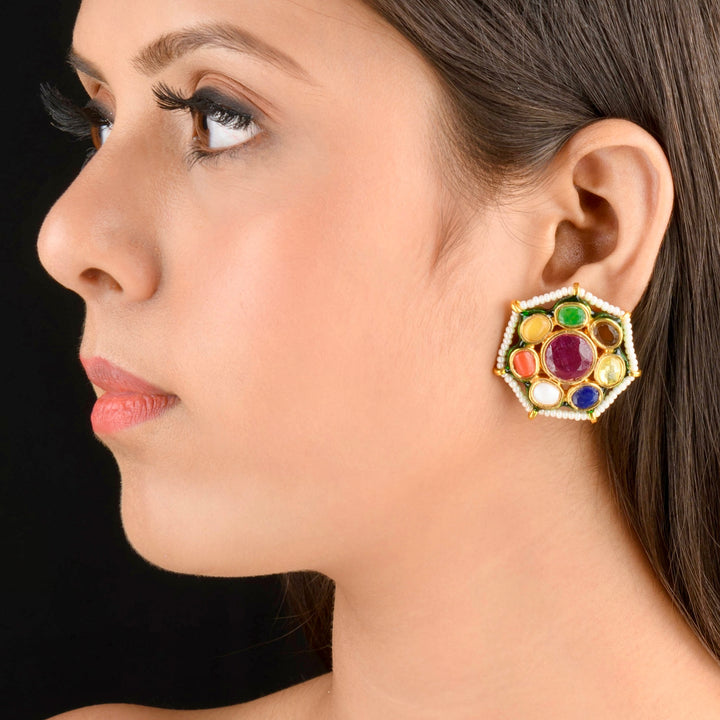 Purvi Navratan Earrings