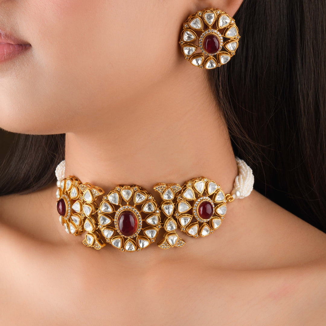 Akshaya Polki Choker Set