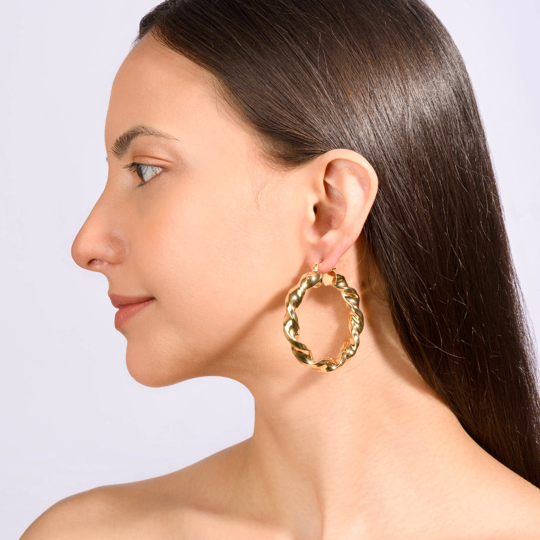 Jasper Twisted Hoops