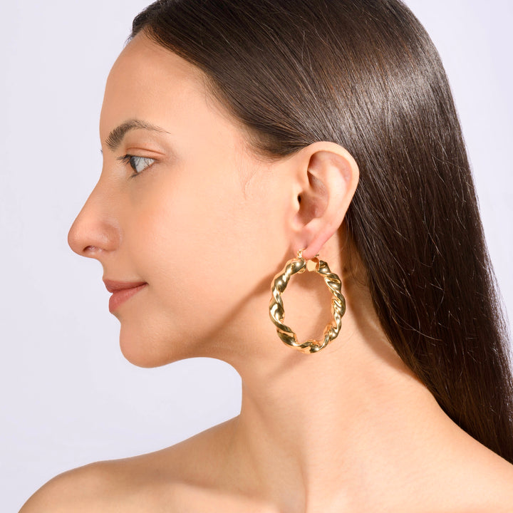 Jasper Twisted Hoops