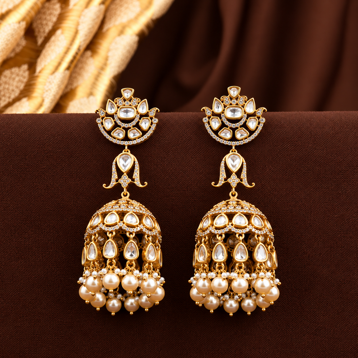 Anamika Polki and Pearl Jhumkas