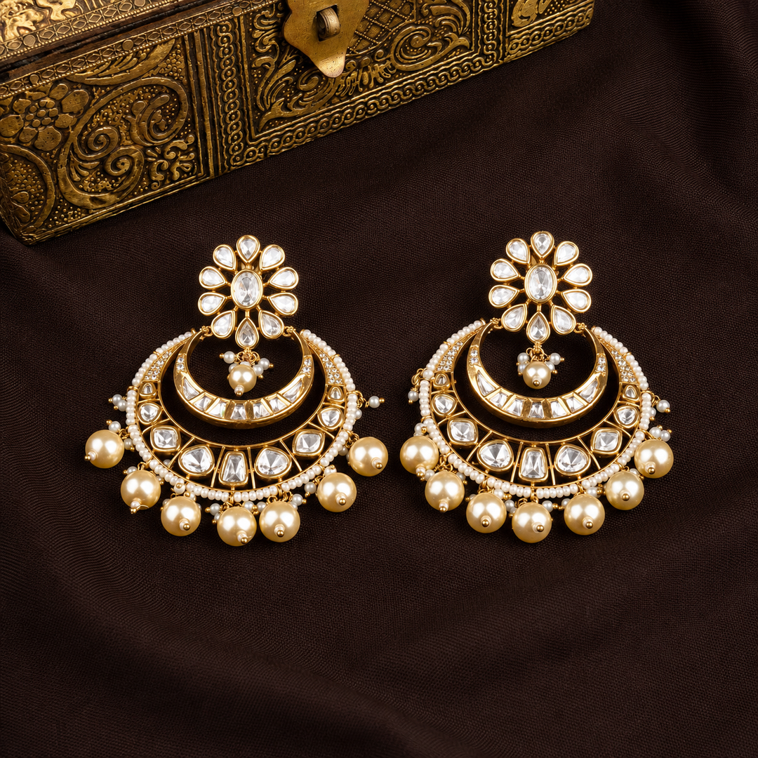 Akshita Polki and Pearl Chandbali