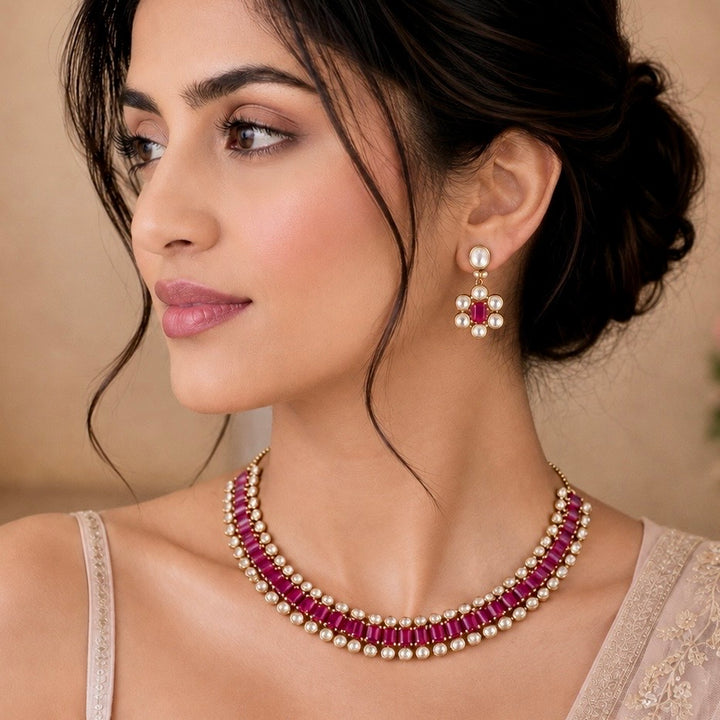 Evara Polki Choker Set