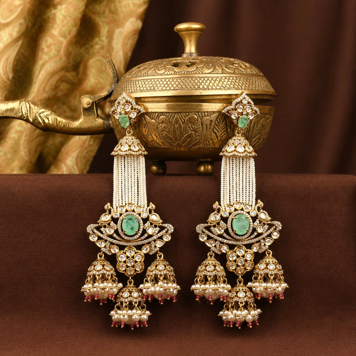 Jigyasa Polki and Pearl Earrings