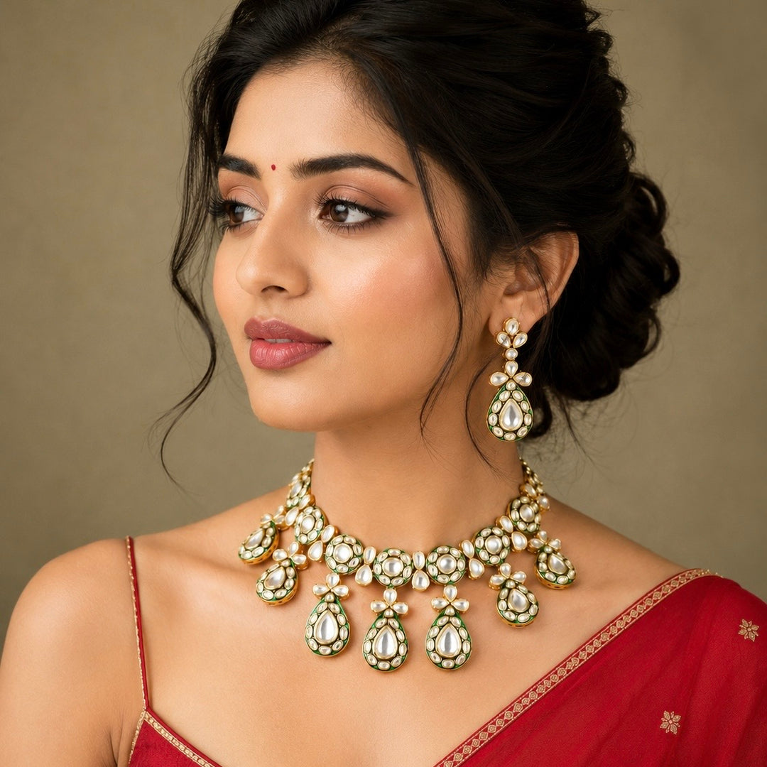 Neerja Polki Necklace Set