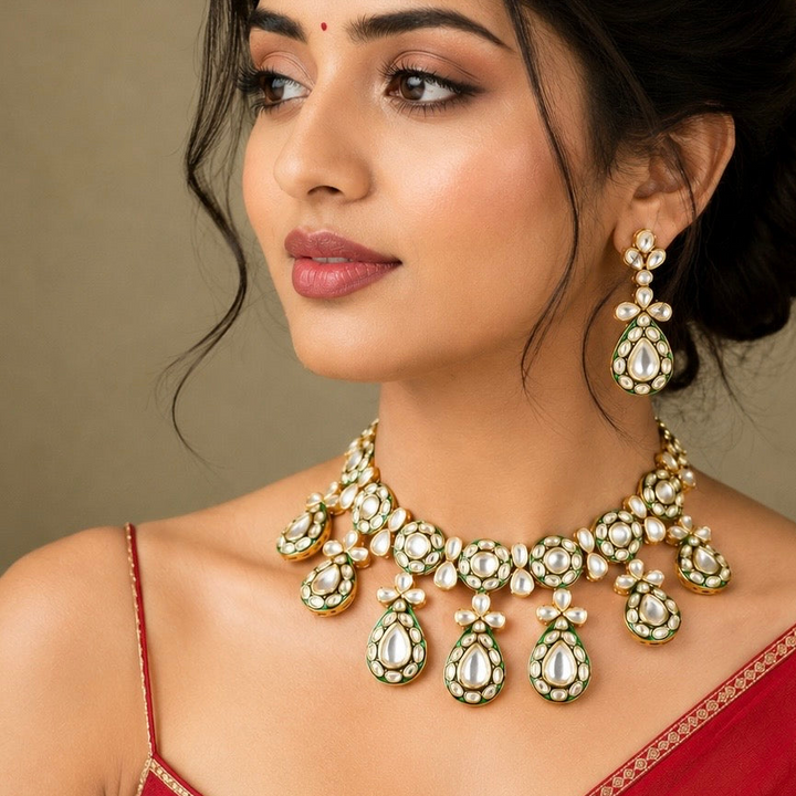 Neerja Polki Necklace Set