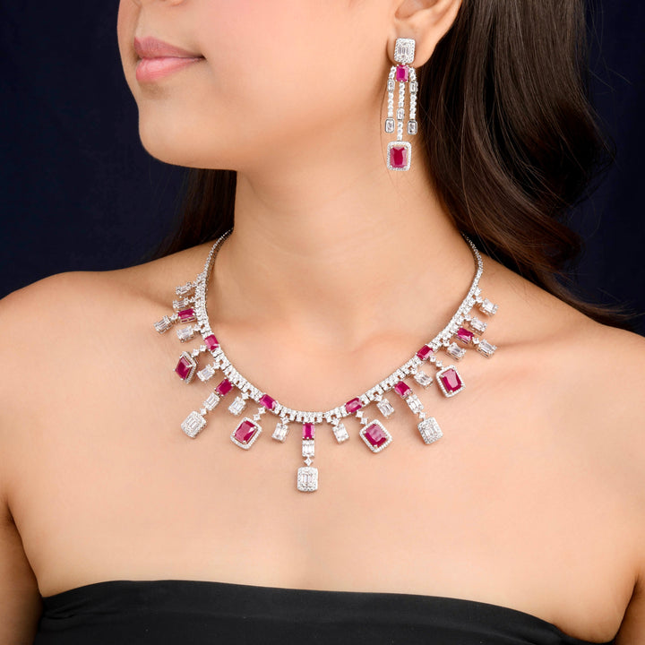 House of MISU in Iliana Diamond Necklace Set