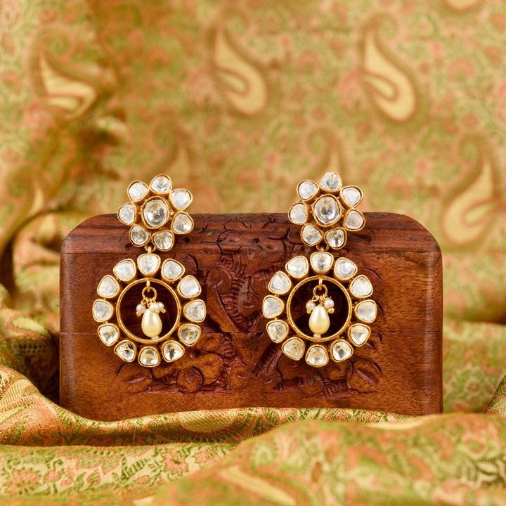 Hema Polki Earrings