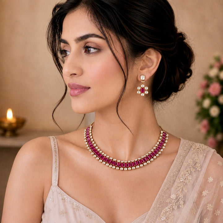 Evara Polki Choker Set