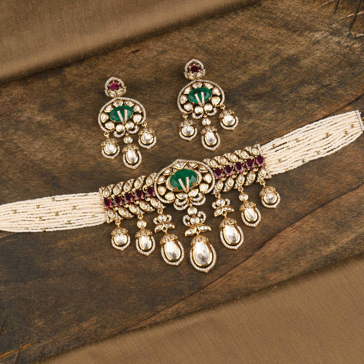 Kaveri Polki Choker Set