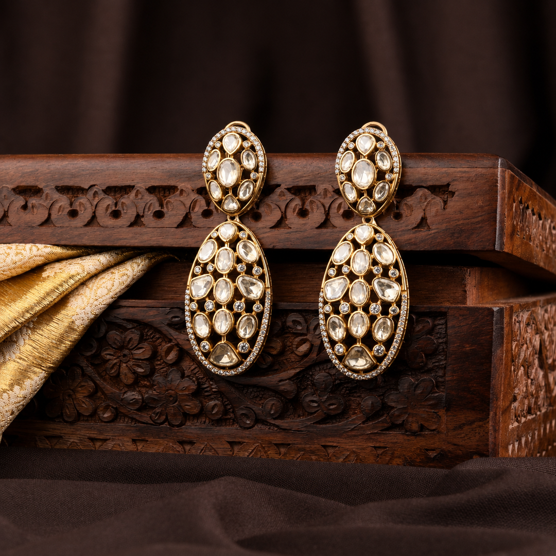 Triveni Polki Earrings